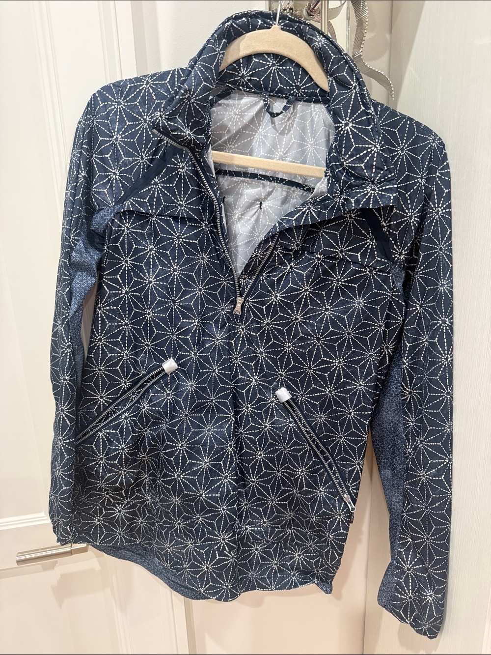 lululemon athletica Navy Starburst-Print Utility Jacket